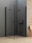 NEW TRENDY New Soleo Black cabină de duș 100x70 cm dreptunghiular negru mat/sticlă transparentă D-0233A/D-0240A (D0233A/D0240A)
