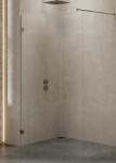 NEW TRENDY Avexa Gunmetal Brushed perete cabină de duș walk-in 80 cm gunmetal periat/sticla transparentă EXK-7091 (EXK7091)