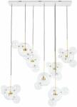 King Home Capri Line lampă suspendată x7 W transparent-auriu XCP9148-7B (XCP91487B)