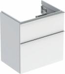 Geberit iCon dulap 59.2x41.6x61.5 cm sub chiuveta pe perete alb-crom 502.307. 01.2 (502307012)