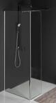 POLYSAN Modular Shower perete cabină de duș walk-in 110 cm crom luciu/sticla transparentă MS2A-110