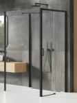 NEW TRENDY Prime Black cabină de duș 100x100 cm pătrat negru mat/sticlă transparentă K-0979 (K0979)