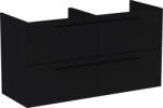 Roca Ella dulap 118.5x44.6x63.5 cm sub chiuveta pe perete negru A857772532 (A857772532)