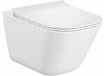 Roca Gap Square vas wc cu capac soft-close agăţat fără margine alb A34H472000 (A34H472000)