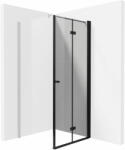 Deante Kerria Plus uși de duș 100 cm pliantă negru mat/sticlă transparentă KTSXN43P