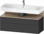 Duravit Qatego dulap 119x47x59 cm sub chiuveta pe perete grafit-stejar QA4396055490010 (QA4396055490010)