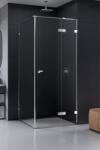 NEW TRENDY Eventa cabină de duș 110x80 cm dreptunghiular crom luciu/sticlă transparentă EXK-4517 (EXK4517)