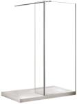 Besco Aveo perete de duș 50 cm crom luciu/sticla transparentă PA-50-195C (PA50195C)