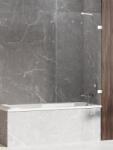New Trendy Avexa White paravan cadă 70 cm o piesă alb mat/sticlă transparentă EXK-2962 (EXK2962)