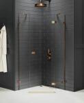 NEW TRENDY Avexa Copper Brushed cabină de duș 80x80 cm cupru periat/sticlă transparentă EXK-3819 (EXK3819)