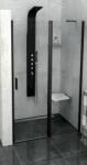 POLYSAN Zoom Line Black uși de duș 120 cm înclinabilă negru mat/sticlă transparentă ZL1312B (ZL1312B)