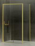 NEW TRENDY Prime Light Gold cabină de duș 140x90 cm dreptunghiular auriu luciu/sticlă transparentă K-1482