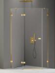 NEW TRENDY Avexa Gold Shine cabină de duș 100x80 cm auriu luciu/sticlă transparentă EXK-3848 (EXK3848)