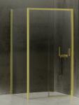 NEW TRENDY Prime Light Gold cabină de duș 100x80 cm dreptunghiular auriu luciu/sticlă transparentă K-1437 (K1437)