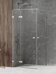 NEW TRENDY Avexa cabină de duș 100x90 cm dreptunghiular crom luciu/sticlă transparentă EXK-2397 (EXK2397)