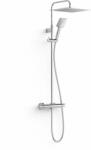 TRES Over-Wall set de duș perete cu termostat cu duș de ploaie crom 19038702 (19038702)