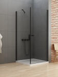 NEW TRENDY New Soleo Black cabină de duș 100x80 cm dreptunghiular negru mat/sticlă transparentă D-0230A/D-0116B-WP (D0230A/D0116BWP)