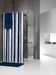 Sealskin Linje perdea de duș 200x180 cm alb-albastru 233011324 (233011324) Perdea de dus
