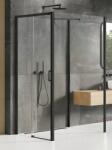 NEW TRENDY Prime Black cabină de duș 120x100 cm dreptunghiular negru mat/sticlă transparentă K-1603 (K1603)