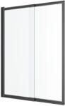Excellent Liner paravan cadă 110 cm două piese negru mat/sticlă transparentă KAEX. 2930.1100. LP (KAEX29301100LP)