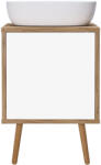 Oltens Hedvig dulap 50x45x49.7 cm sub chiuveta pe perete alb luciu 60203060 (60203060)
