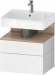 Duravit Qatego dulap 59x47x59 cm sub chiuveta pe perete alb-stejar QA4393055180010 (QA4393055180010)