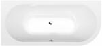 POLYSAN Viva cadă colțar slim 185x80 cm partea stângă alb 72099S (72099S)