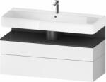 Duravit Qatego dulap 119x47x59 cm sub chiuveta pe perete alb-grafit QA4396049180010 (QA4396049180010)