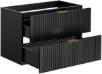 Comad Adel Black dulap 80x46x57 cm sub chiuveta pe perete negru ADEL BLACK 82-80-B-2S (ADELBLACK8280B2S)
