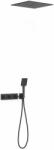 TRES B-System set de duș ascuns cu termostat cu duș de ploaie negru 30725306NM (30725306NM)