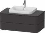 Duravit Happy D. 2 dulap 100x55x40.8 cm sub chiuveta pe perete grafit HP497108080 (HP497108080)