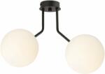 Emibig Nova lampă de tavan 2x10 W negru-opal 1138/2 (11382)
