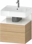 Duravit Qatego dulap 59x47x59 cm sub chiuveta pe perete alb-stejar QA4393022300010 (QA4393022300010)