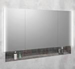 SAPHO Integra dulap 125.5x16.5x70 cm cu oglinda gri IN125 (IN125)