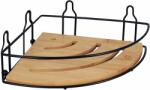 BISK Umbra raft de colț 19.5 cm negru-lemn 08165 (08165)