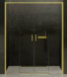 NEW TRENDY Prime uși de duș 160 cm culisantă auriu luciu/sticlă transparentă D-0445A (D0445A)