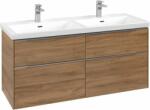 Villeroy & Boch Subway 3.0 dulap 127.2x46.2x57.6 cm sub chiuveta pe perete stejar C568L0RH (C568L0RH)