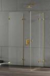 NEW TRENDY Eventa Gold Shine cabină de duș 90x90 cm pătrat auriu luciu/sticlă transparentă EXK-4825 (EXK4825)