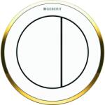 Geberit Typ 10 buton de spălare pentru WC alb-auriu 116.056. KK. 1 (116056KK1)