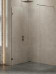 NEW TRENDY Avexa Gunmetal Brushed perete cabină de duș walk-in /sticla transparentă EXK-7094