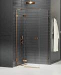 NEW TRENDY Avexa Copper Brushed cabină de duș 120x90 cm dreptunghiular cupru periat/sticlă transparentă EXK-3556 (EXK3556)