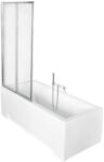 Besco Ambition paravan cadă 80.5 cm două piese crom luciu/sticlă transparentă PAP-2S (PAP2S)