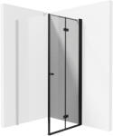 Deante Kerria Plus uși de duș 70 cm pliantă negru mat/sticlă transparentă KTSXN47P (KTSXN47P)