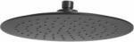 INVENA Musta cap de duș 25x25 cm rotund negru SC-D1-075 (SCD1075)
