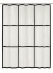 Kleine Wolke Brooklyn perdea de duș 200x180 cm transparent-negru 7823116305 (7823116305) Perdea de dus