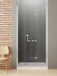 NEW TRENDY New Soleo uși de duș 120 cm pliantă crom luciu/sticlă transparentă D-0138A (D0138A)