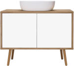 Oltens Hedvig dulap 95x45x49.7 cm sub chiuveta pe perete alb luciu 60204060 (60204060)