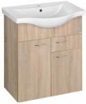 SAPHO Keramia Fresh dulap 59.6x34.4x74 cm sub chiuveta pe perete stejar 50066 (50066)