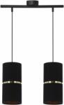 Candellux Gina lampă suspendată 2x60 W negru-auriu 32-19776 (3219776)