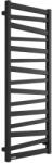Excellent Italic calorifer de baie decorativ 130.5x50 cm negru GREX. IT131. BL (GREXIT131BL)